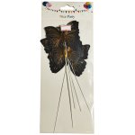 Black & Gold Butterflies 6PC