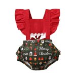Red And Green Christmas Romper