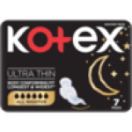 Kotex All Nighter Ultra Total Confidence 3-IN-1 Sanitary Pads 7 Pack
