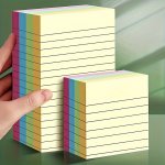 1PC 200SHEETS Colorful Horizontal Line Sticky Notes Portable Convenient And Easy To Use For Students And Office Workers Back To