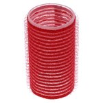 Cling Hook & Loop Hair Perm Curlers 33MM Red 12 PACK