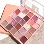 25-COLOR Eyeshadow Palette Nude Coral Earth Tones Matte Glitter Shimmer Highlight Contour Multi-purpose Kit For Party Date Makeu