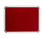 Parrot Products Info Board Aluminium Frame 600 450MM Burgundy