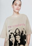 Oversized Printed T-Shirt - Light Beige The Cranberries