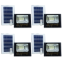 200W IP65 Bdn Waterproof Rechargeable Solar Garden Light - 4 Pack