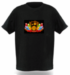 El Panel Tshirts: Sound Activated Light Up Tshirt Boombox