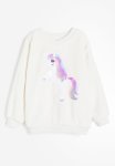 Reversible Sequin-motif Sweatshirt - White Unicorn