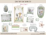 Cot Duvet Bedding Soft Leaf Safari Set Neutral