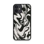Custom Printed Tpu Cases - Apple Iphone 12 MINI & 39 Black Swirl& 39 By
