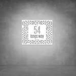 House Number D04 - 500 X 700 Matt White Cool White