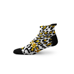 Leopard White Tab Socks - Medium