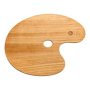 Oiled Oval Walnut Palette 30X40CM