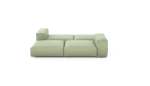 Double Lounger - Linen - Olive - 241CM X 210CM