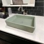 Large Rectangle Choc Plum Concrete Basin/sink 60.5X41X13CM