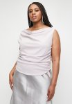 Cowl Drape Tee Plus - Lilac Rose