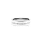 Emalie Ring Satin White Silver - 48