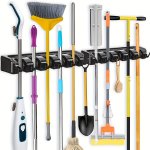 1PC Versatile Magic Mop Rack Broom Rack Mop Clip Hanging Hook Bathroom Hook Broom Storage Rack Multiple Colors And Multiple Hook