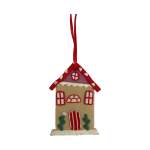 Red Roof Clay House 1X11.5X8.5CM