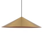 Orbital Large Cone Pendant - Gold And Copper Black And Copper - Gold