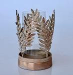 Copper Distressed Metal Candle Holder – 24X16CM