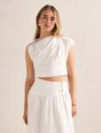 Dottie Draped Hardware Top - 16 Porcelain Co-ord