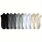 5 Pairs Of Men's Sports Liner Socks With Soles Resembling Tendons Anti Slid Breathable Sweat Absorbing Socks For Casual Wearing