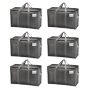 Veno 6 Pack Moving Bags Moving Supplies Moving Boxes College Packing Storage Boxes With Lids Alternative Heavy Duty Totes Extra 