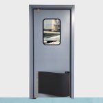 Modern Stainless Steel Swing Kitchen Doors