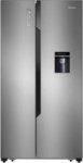 Hisense 512L Side By Side Frost Free Fridge/freezer With Water Dispenser Stainless Steel