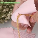 10PCS A Set Polishing Cloth For Jewelry Maintenance Double-sided Velvet Gold Silver Polishing Cloth Jewelry Cleaning Artifacts P