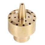 Brass Flower Column Nozzle For Water Fountain Features 2 Inch