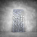 Wall Art D053 - 2900 X 1400 X 20 Indoor Matt Silver Cool White