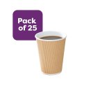 Ripple Brown Cup 350ML – 25PK