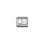 Composable Classic Link White Ice Skate In Silver