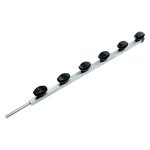 8 Wire Square Tube Shield Pin Bracket With Black Insulator