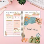 1PC Spiral Budget Planner - Expense Tracker Notebook With Monthly Finance Organizer Undated Finance Planner/account Book Manage 