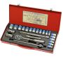 24 Piece 1/2 Drive Socket Set In Metal Case 10-32MM AY001-583