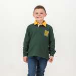 Kids Ls Rugby Jersey-os Green - 11-12 Yrs