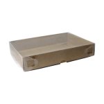 Samosa Box Kraft With Pvc Lid 278X208X50MM