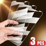 3-PACK 9H Hardness Tempered Glass Screen Protectors For Iphone 7/8/SE/X/XS/XR/11/12/13/14/15 Pro Max - Ultra-thin HD Glossy Shat