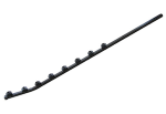 Fence Pole 8LINE Square Tube Straight Black