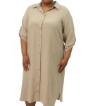 Ladies Plain Shirtdress - 60 Stone