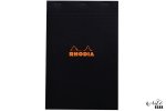 Rhodia Head Staplebound Pad Black A4 Plain