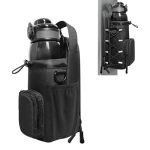Magnetic Gym Bag For Men And Women Magnetic Water Bottle Holder With Shoulder Strap Small Gym Pouch For Sports Work Travel Fitne