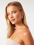 Signature Arli Chubby Gold Hoop Earrings - 0 Gold