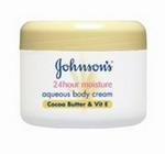 Johnson's Aqueous Body Cream - 24-Hour Moisture, Cocoa Butter & Vit E - 350ML