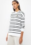 Striped Sweatshirt - White & Black