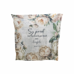 Printed Blanket Sy Praat Beige Peonies
