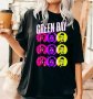 Green Day Circle Design T-Shirt