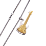 Hip Hop Rock Instrument Guitar Pendant Necklace